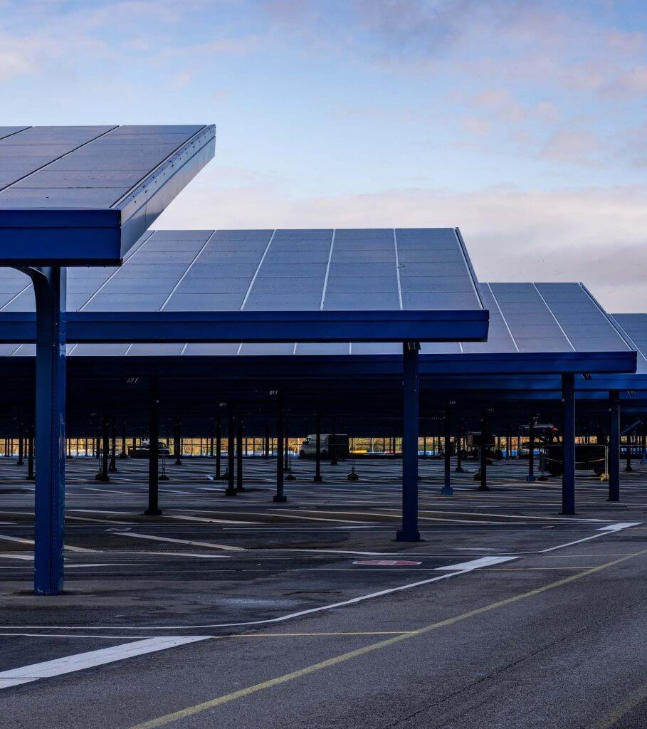 Les ombrières photovoltaïques à Disneyland Paris